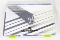 Starter Kit MakerBeam (threaded) Aluminum, Black Anodised: Beams, Brackets, Nuts and Bolts