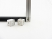MakerBeam Eckwrfel 10mm x 10mm x 10mm klar, 12 Stk., inkl. Schrauben und Steckschlssel