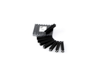 60mm MakerBeam (threaded), 8 pcs, black anodised