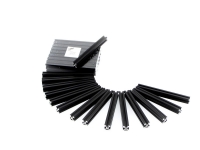 100mm MakerBeam Profile mit Gewindebohrung, 16 Stk., Aluminum, schwarz eloxiert