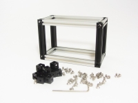 MakerBeam Eckwürfel 10mm x 10mm x 10mm schwarz, 12 Stk., inkl. Schrauben und Steckschlüssel