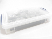 PREMIUM MakerBeam Starter Kit (mit Kernloch & Gewindebohrung - Aluminium eloxiert, in Aufbewahrungsbox)