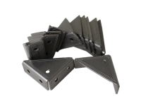 Triangular Inner Corner Bracket for MakerBeamXL 15mm x 15mm , 12pcs., stainless steel