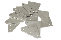 Triangle-bracket, joining plate triangle shape, 12pcs., stainless steel