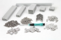 Starter Kit MakerBeam (threaded) Aluminum, Clear Anodised: Beams, Brackets, Nuts and Bolts